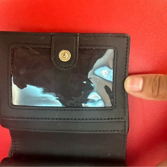 Coach Pebble Leather Snap Wallet (Black) - Picture 7 of 10